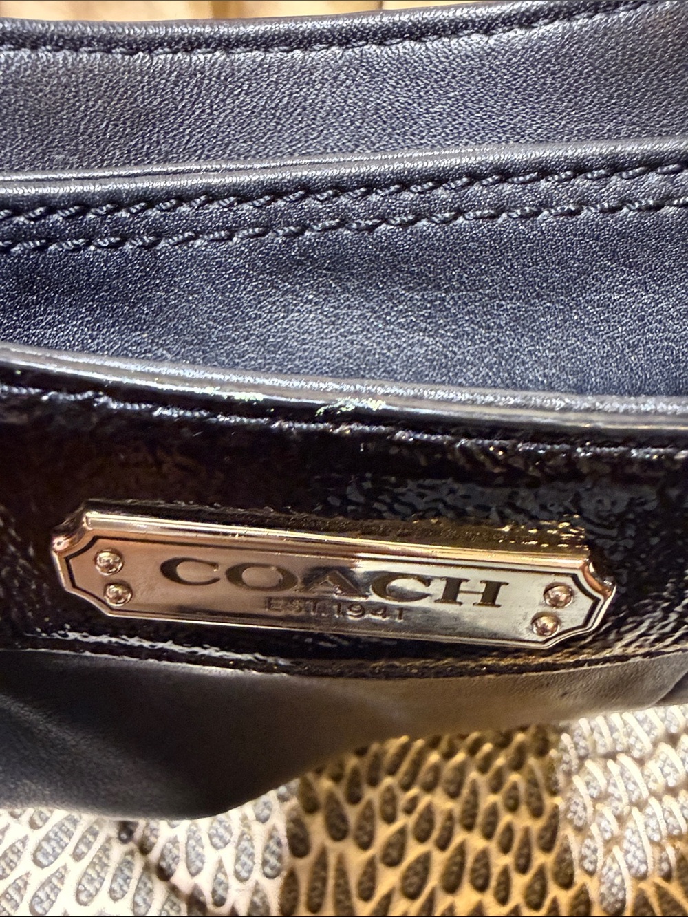 Coach Soho Black Leather Hobo Shoulder Bag | Style F19453 - Picture 11 of 15